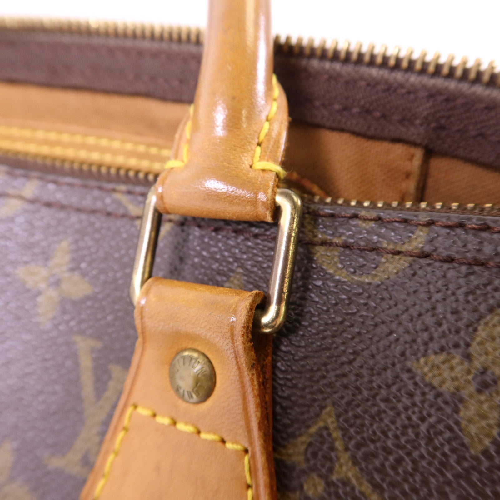 LOUIS VUITTON Monogram Speedy 35金扣手挽袋