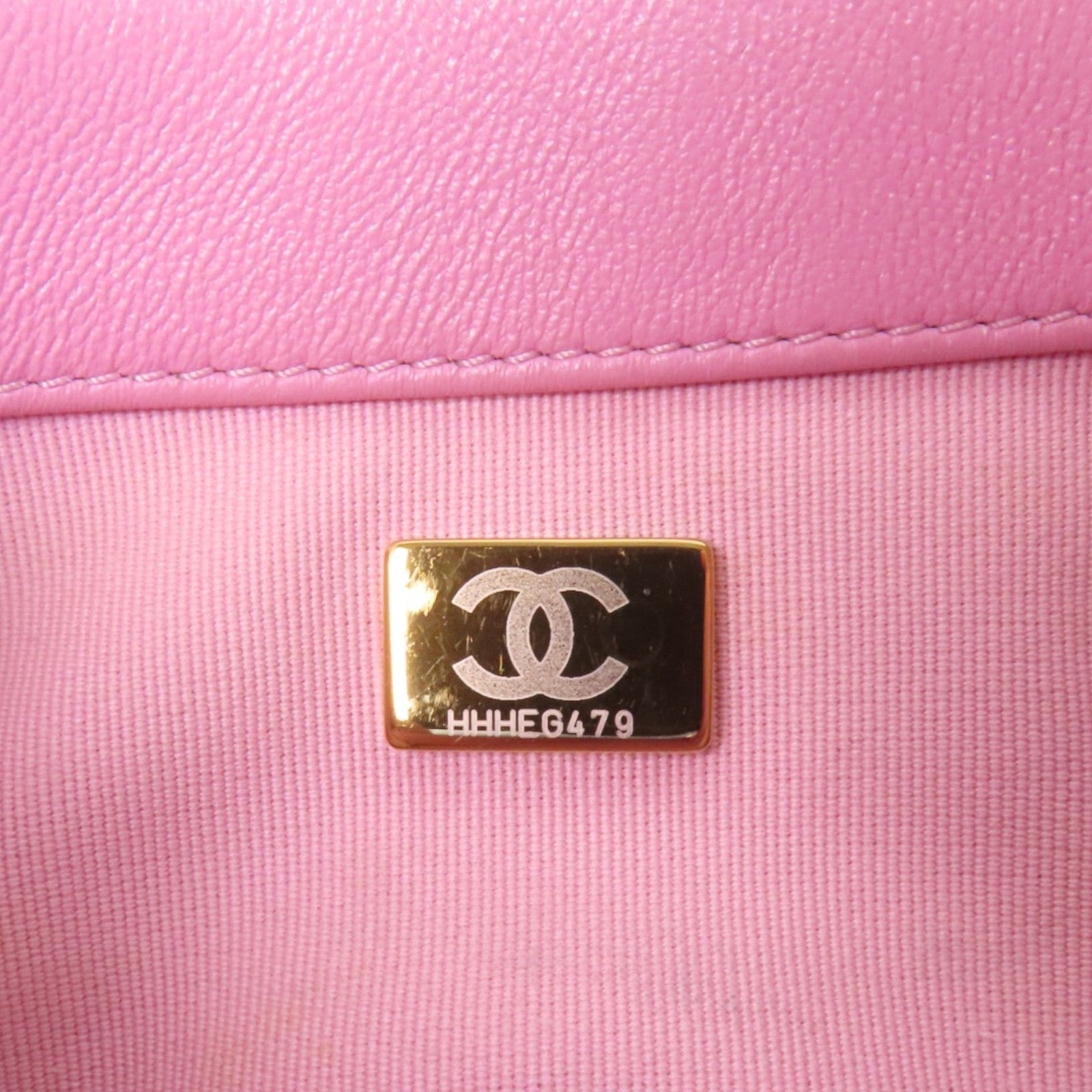 CHANEL 羊皮皮革Chain Shoulder金扣鏈帶肩背袋