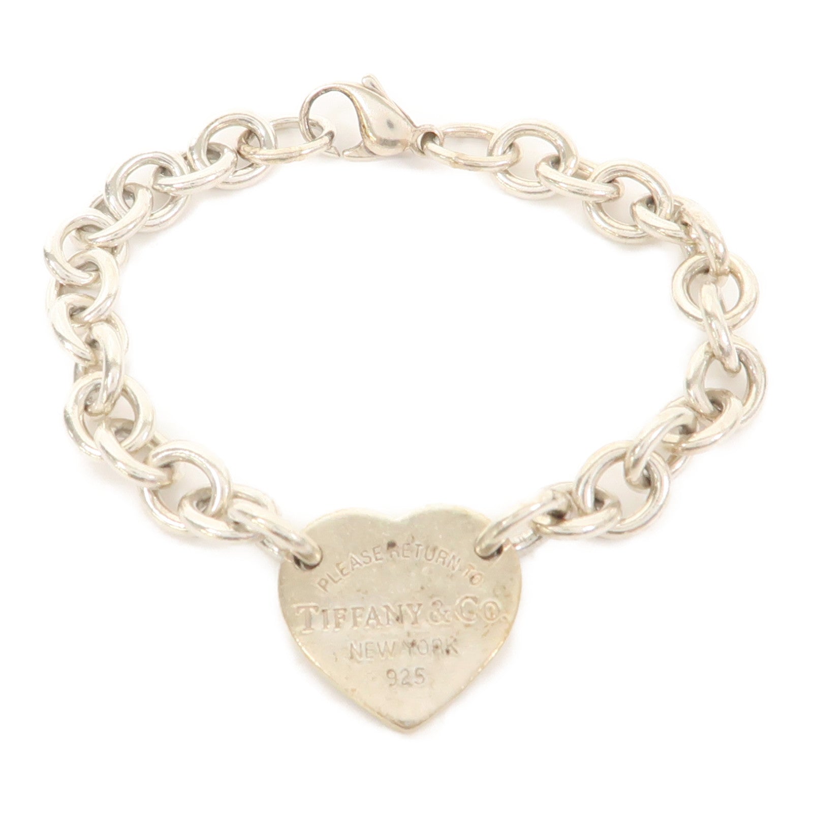 TIFFANY＆CO 925純銀Return to Tiffany Heart Tag Bracelet手鏈