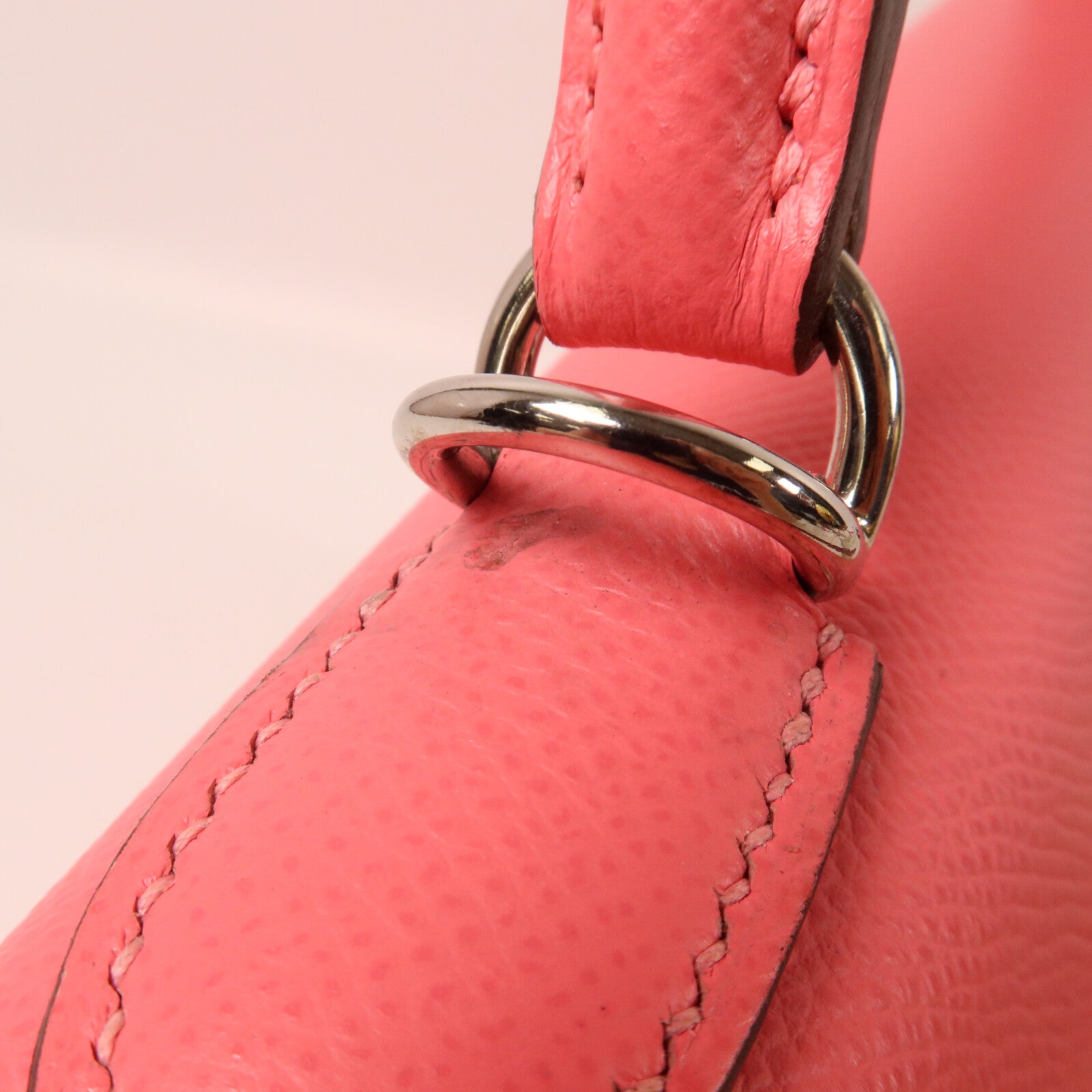 HERMES Epsom皮革Kelly 28手挽肩背兩用袋Rose Azalee