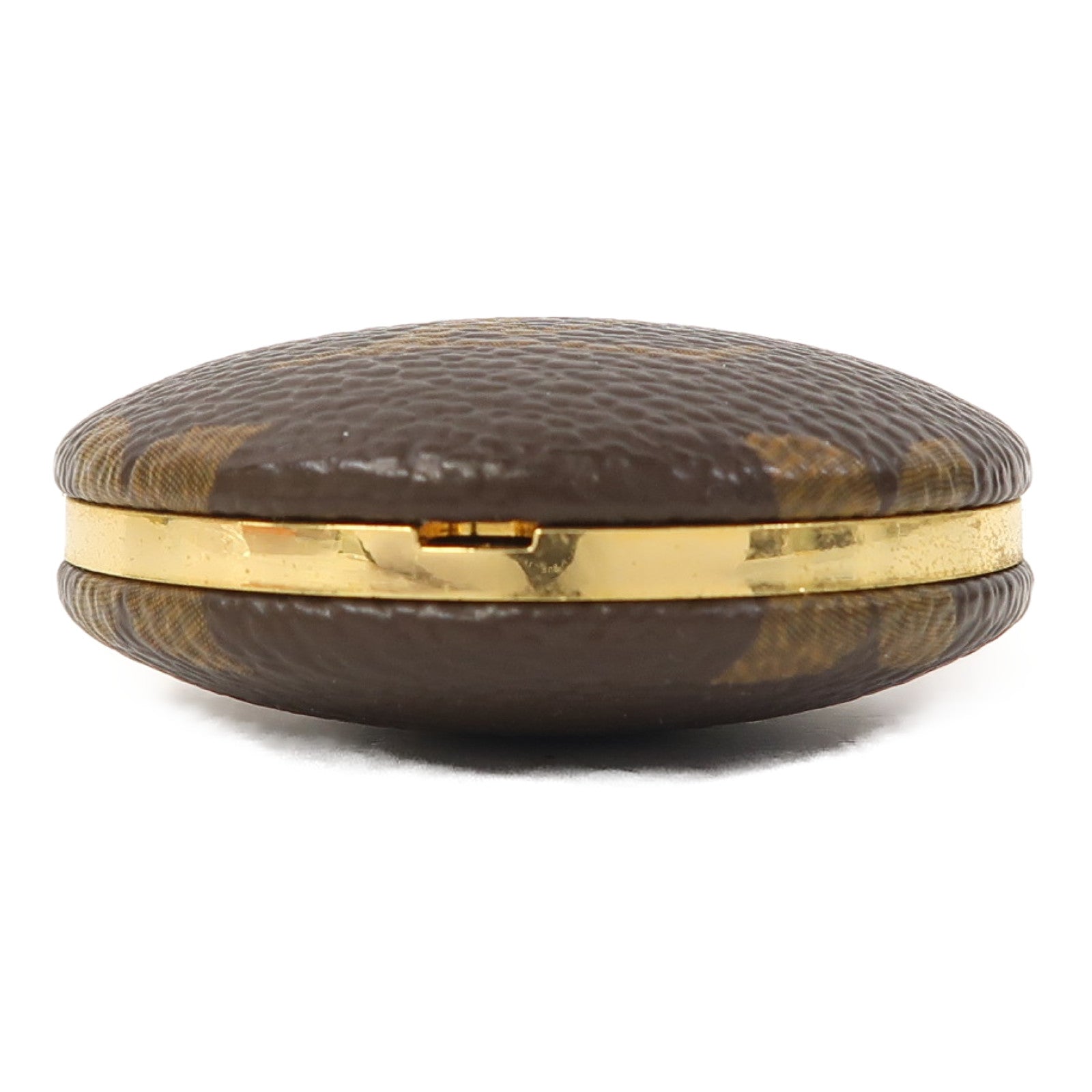 LOUIS VUITTON Monogram Astropill金扣鎖匙扣啡色