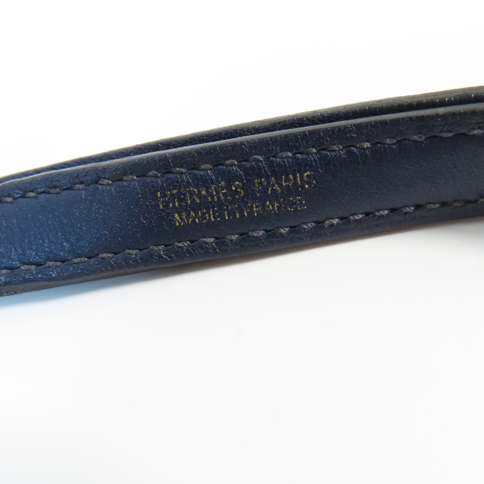 HERMES Evercolor皮革Mini 24/24金扣手挽肩背兩用袋Bleu Nuit