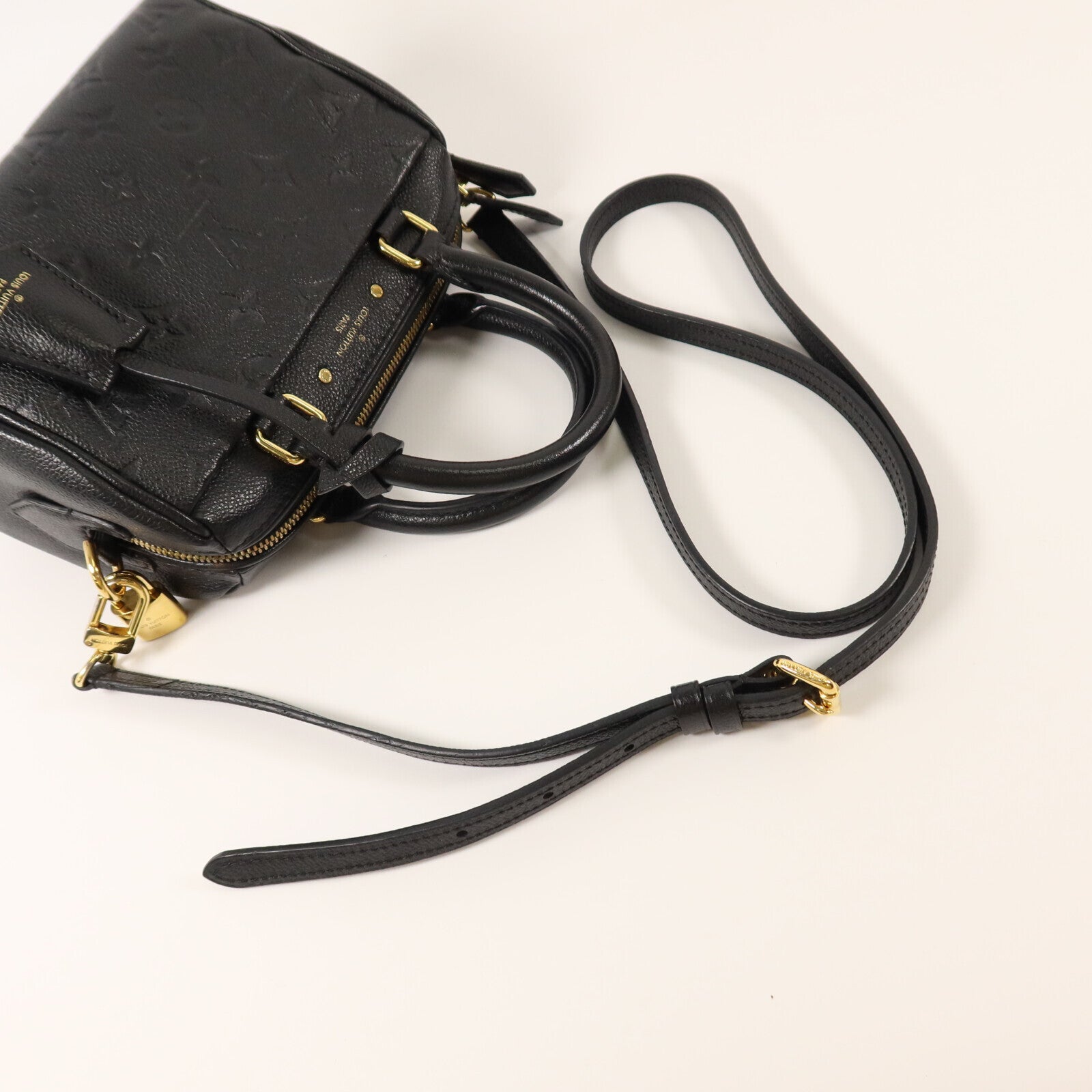 LOUIS VUITTON Monogram Empreinte Speedy Bandouliere 20金扣手挽肩背兩用袋