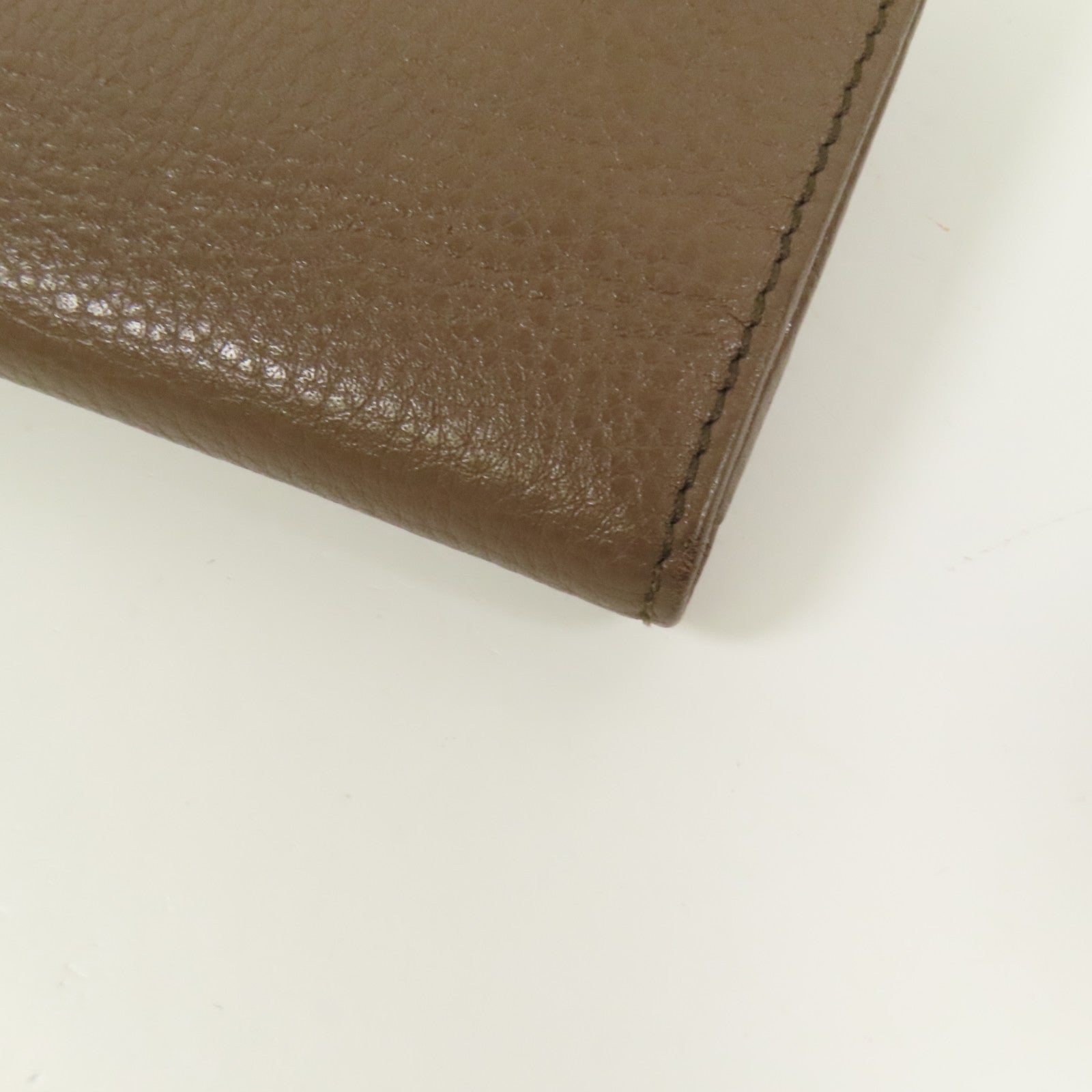 Salvatore Ferragamo 【激減優惠】牛皮皮革Long Bifold Wallet銀扣長錢包