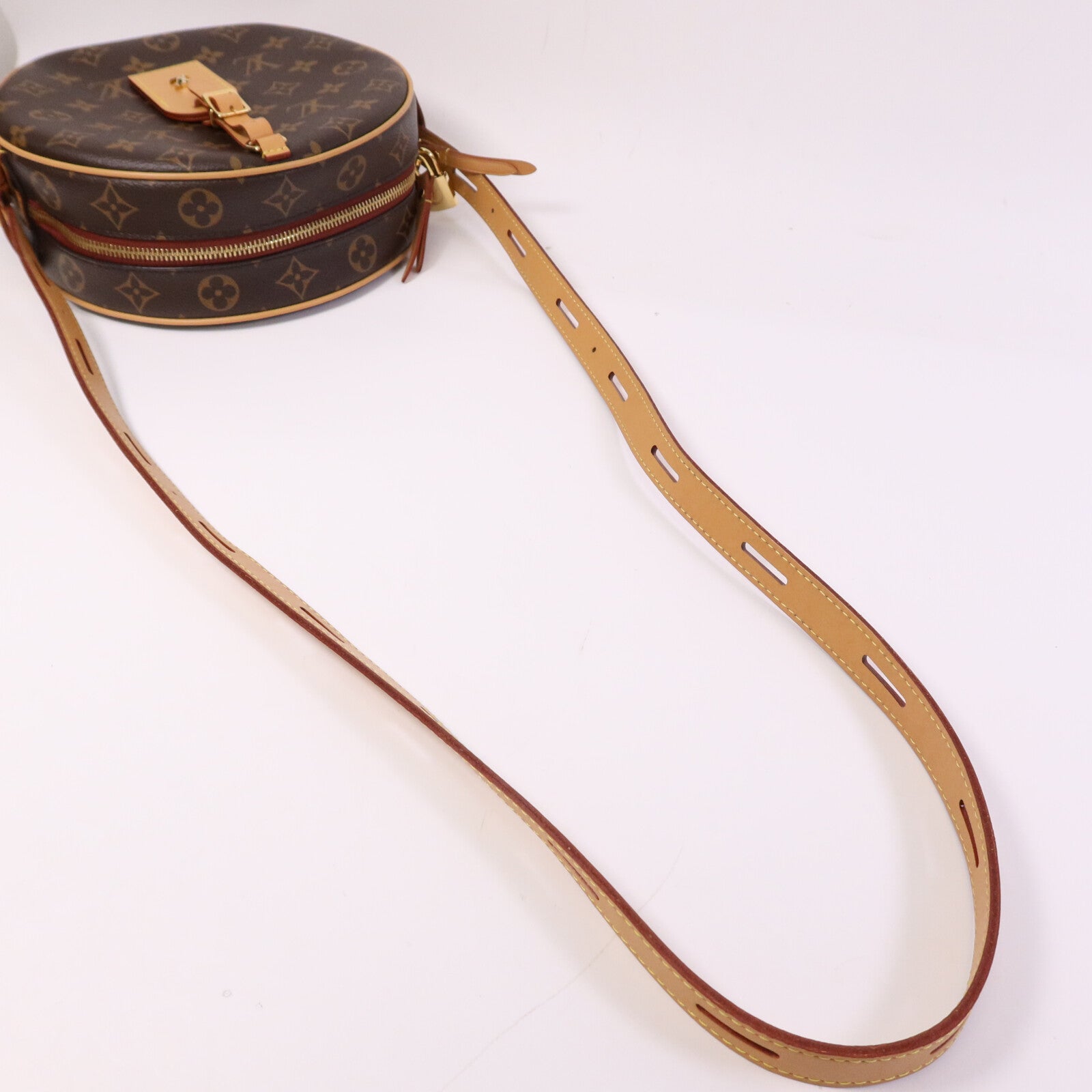 LOUIS VUITTON Monogram Boite Chapeau Souple金扣肩背袋