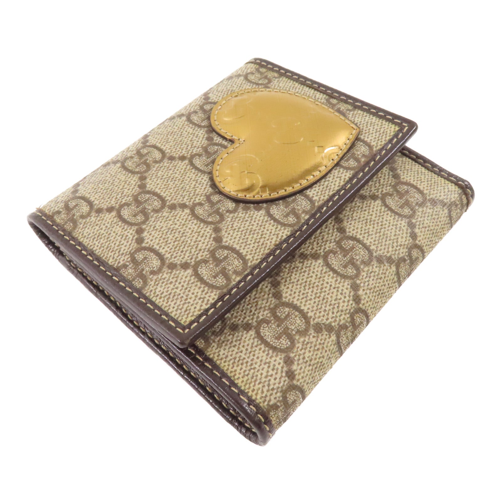 GUCCI 塗層帆布Wallet金扣錢包