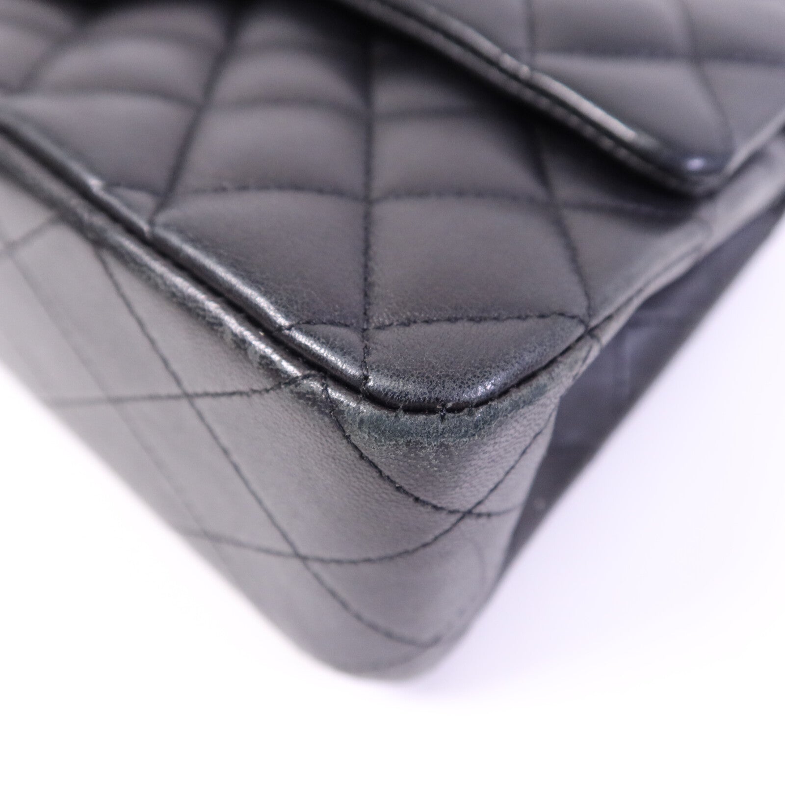 CHANEL 牛皮皮革Classic 25銀扣鏈帶肩背袋