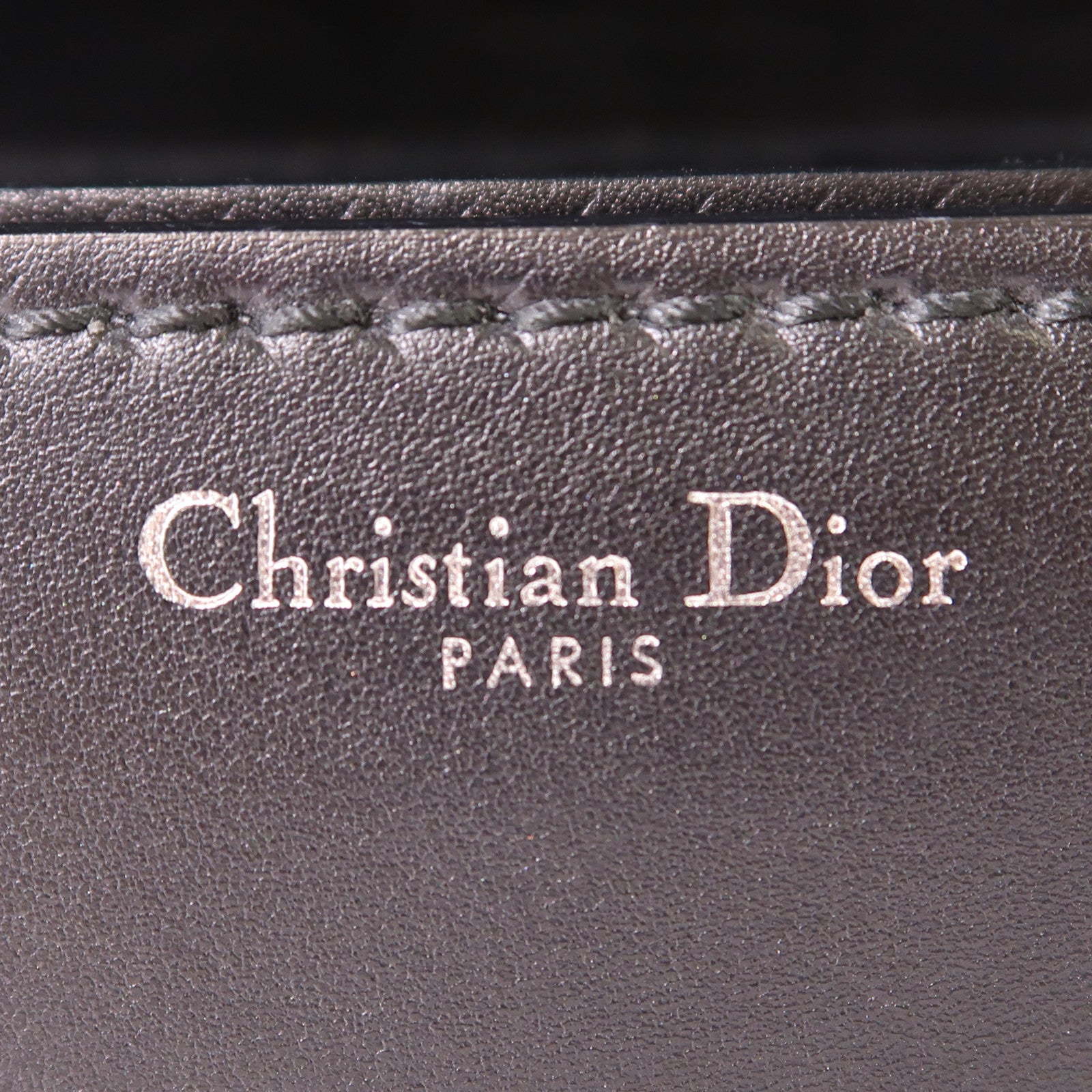 Dior 牛皮皮革J'adore銀扣肩背袋