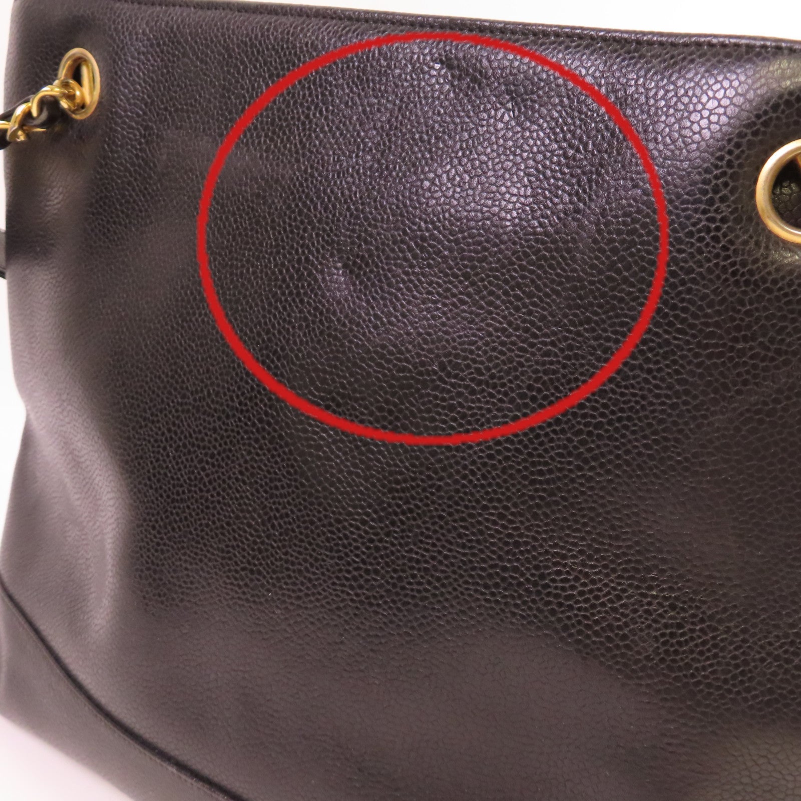 CHANEL 【激減優惠】Caviar皮革Vintage Shoulder Bag金扣肩背袋黑色