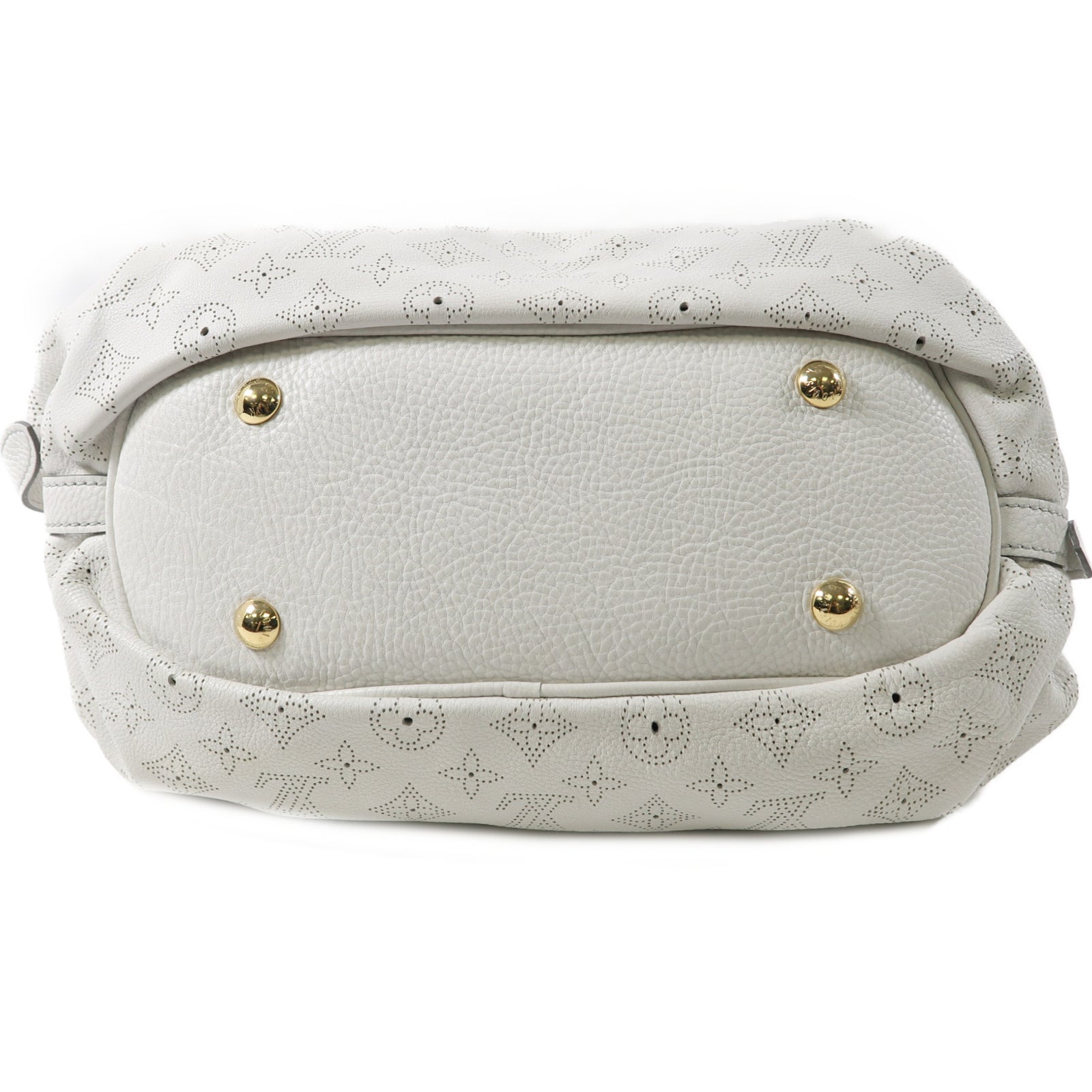 LOUIS VUITTON Mahina XS Shoulder Bag金扣肩背袋白色