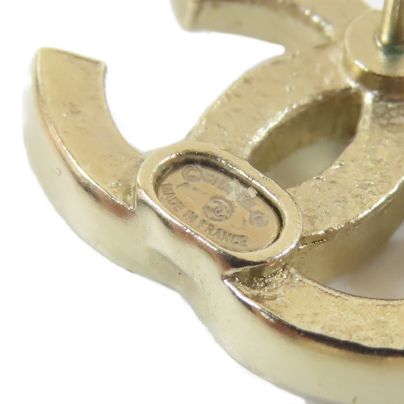 CHANEL 金屬Earrings耳環黑色/金色