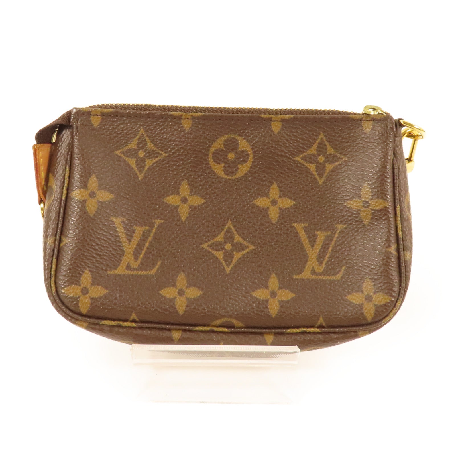LOUIS VUITTON Monogram Mini Pochette Accessoires金扣手挽袋