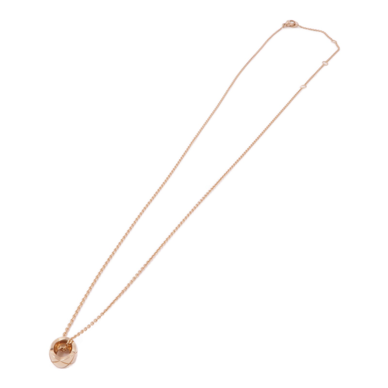 CHANEL 18K玫瑰金Coco Crush Necklace項鍊