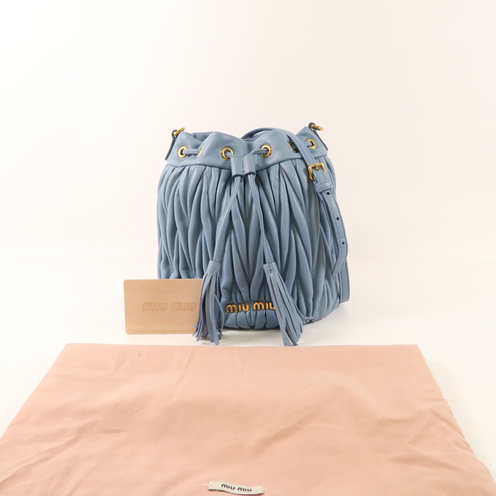Miu Miu 羊皮皮革Shoulder Bag金扣肩背袋