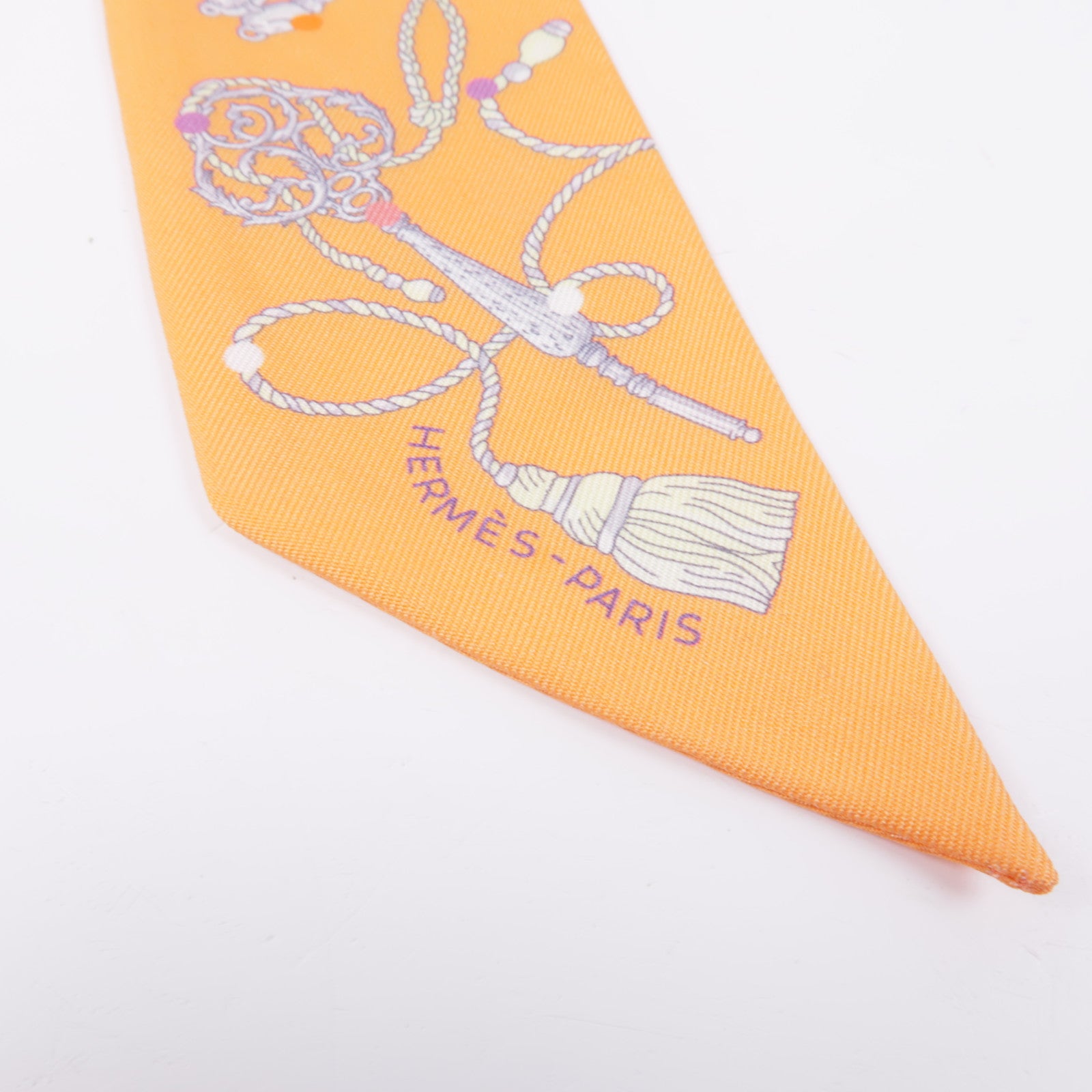 HERMES 絲質Twilly絲巾