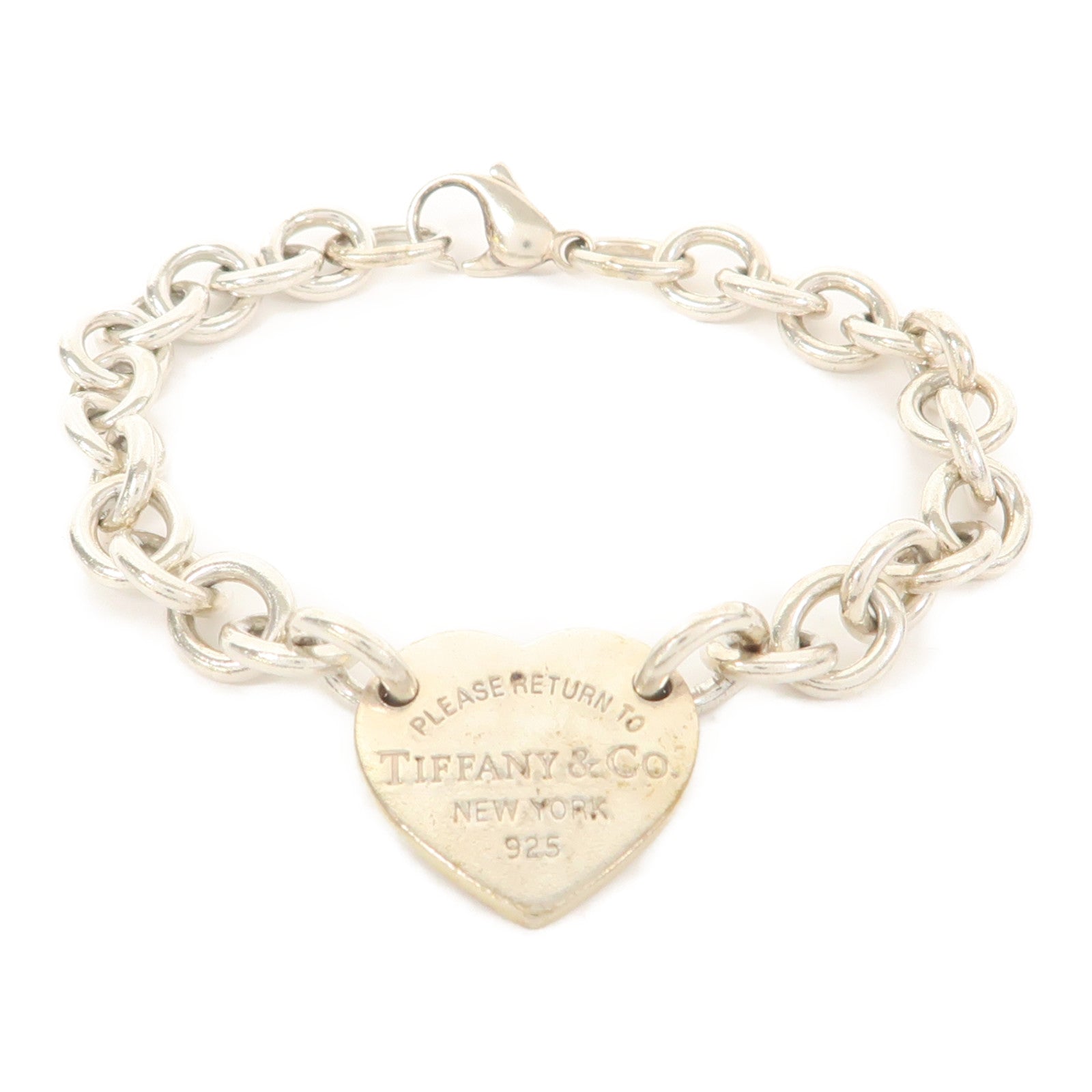 TIFFANY＆CO 925純銀Return to Tiffany Heart Tag Bracelet手鏈