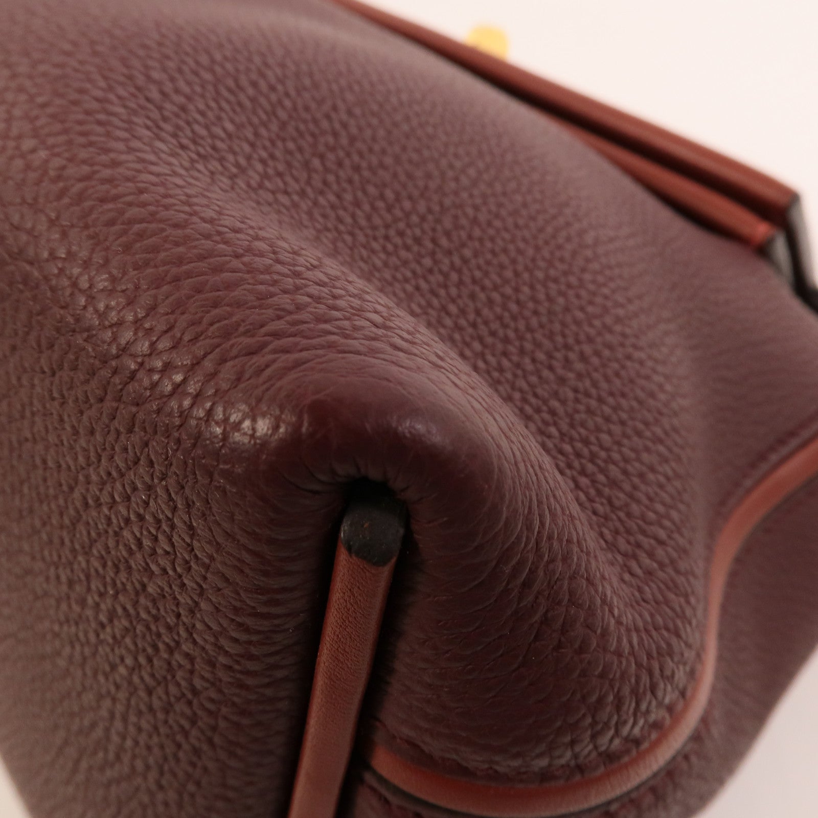 HERMES Clemence皮革24/24 29cm手挽肩背兩用袋Red/Rouge H