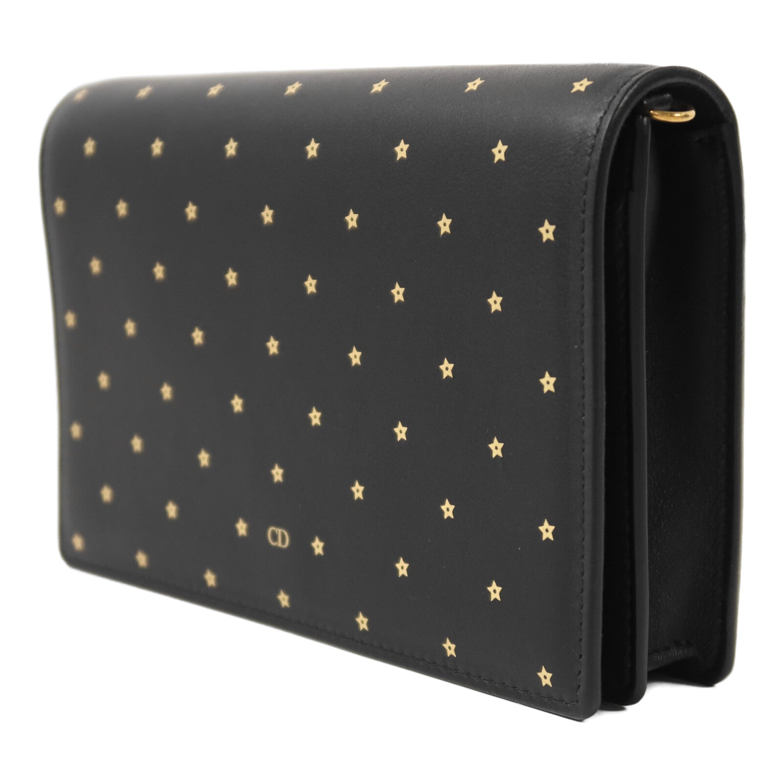 Dior 牛皮皮革Stars Wallet On Chain金扣鏈帶肩背袋
