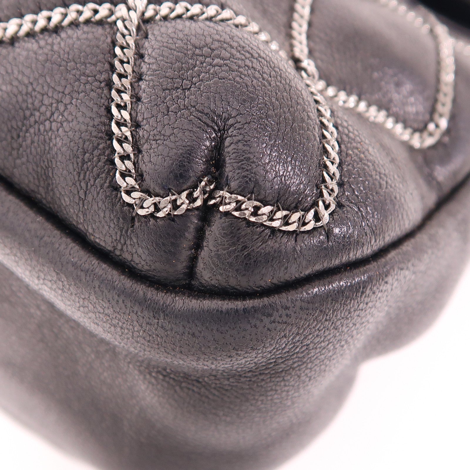 CHANEL 羊皮皮革Chain Stitch Clutch鏈帶肩背袋