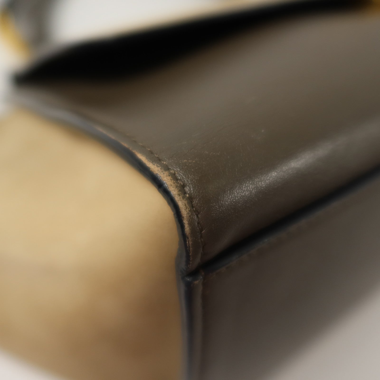 CELINE 牛皮皮革Trapeze金扣手挽肩背兩用袋