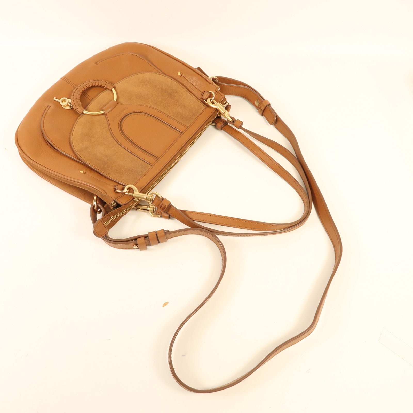 SEE BY CHLOE 牛皮皮革Shoulder Bag金扣手挽肩背兩用袋