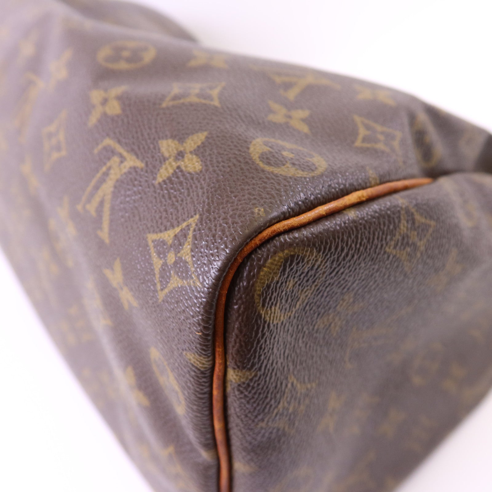 LOUIS VUITTON Monogram Speedy 35金扣手挽袋