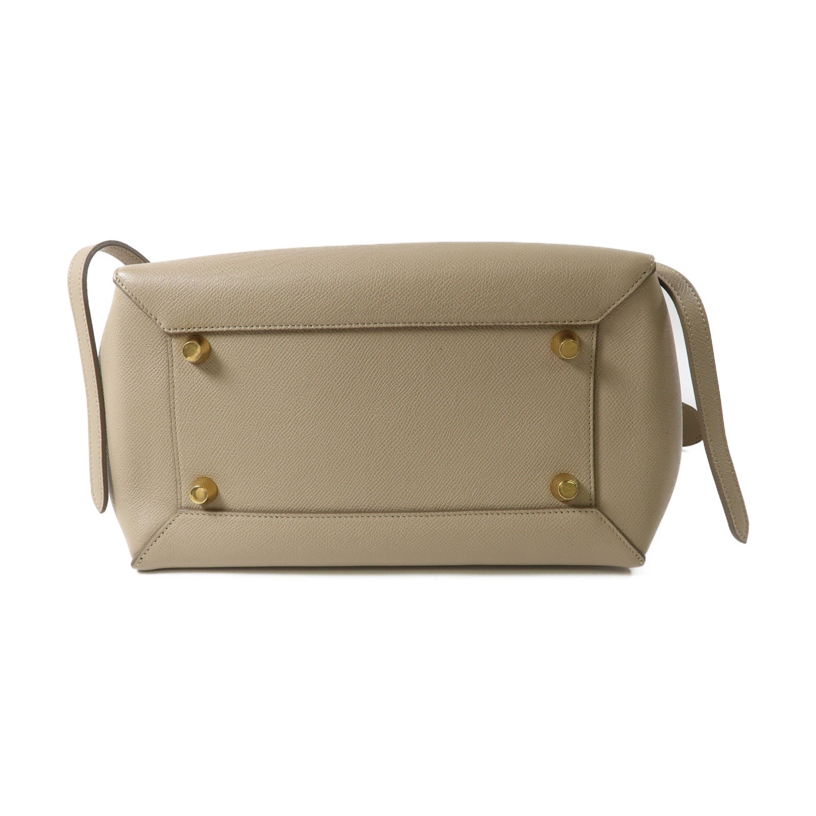 CELINE 牛皮皮革Belt Bag金扣手挽肩背兩用袋杏色