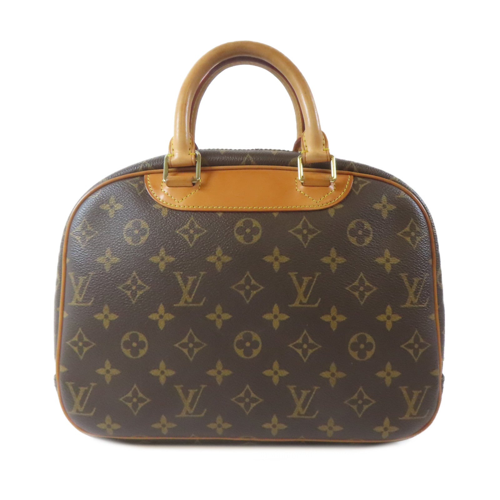 LOUIS VUITTON 【激減優惠】Monogram Trouville Boston Bag金扣手挽袋啡色