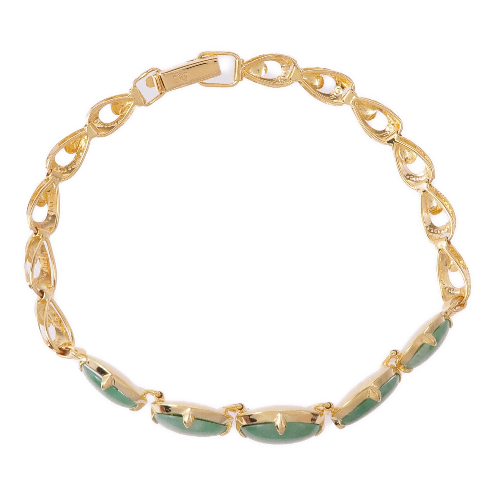JEWELRY 14K黃金Jade Bracelet翡翠手鏈