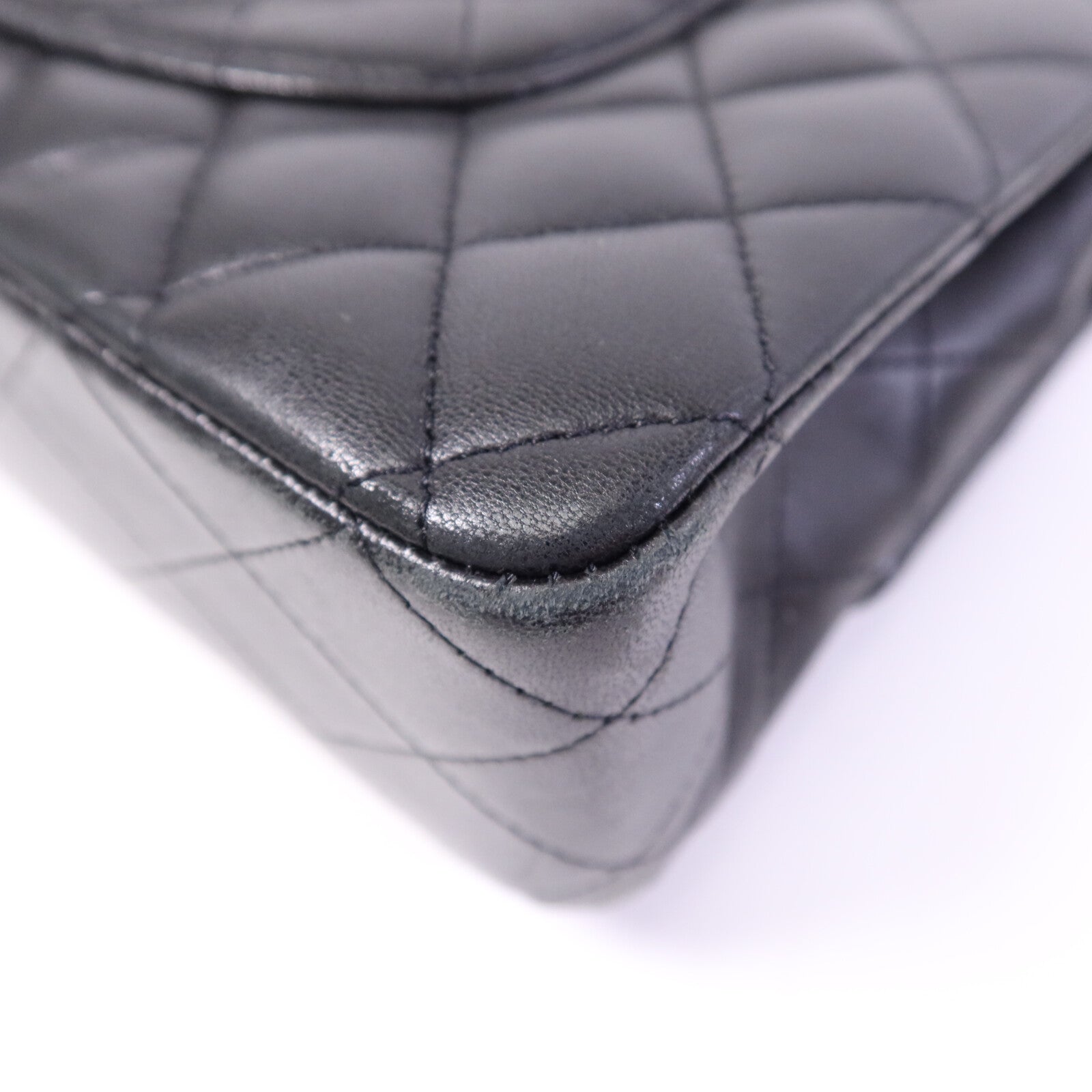 CHANEL 牛皮皮革Classic 25銀扣鏈帶肩背袋