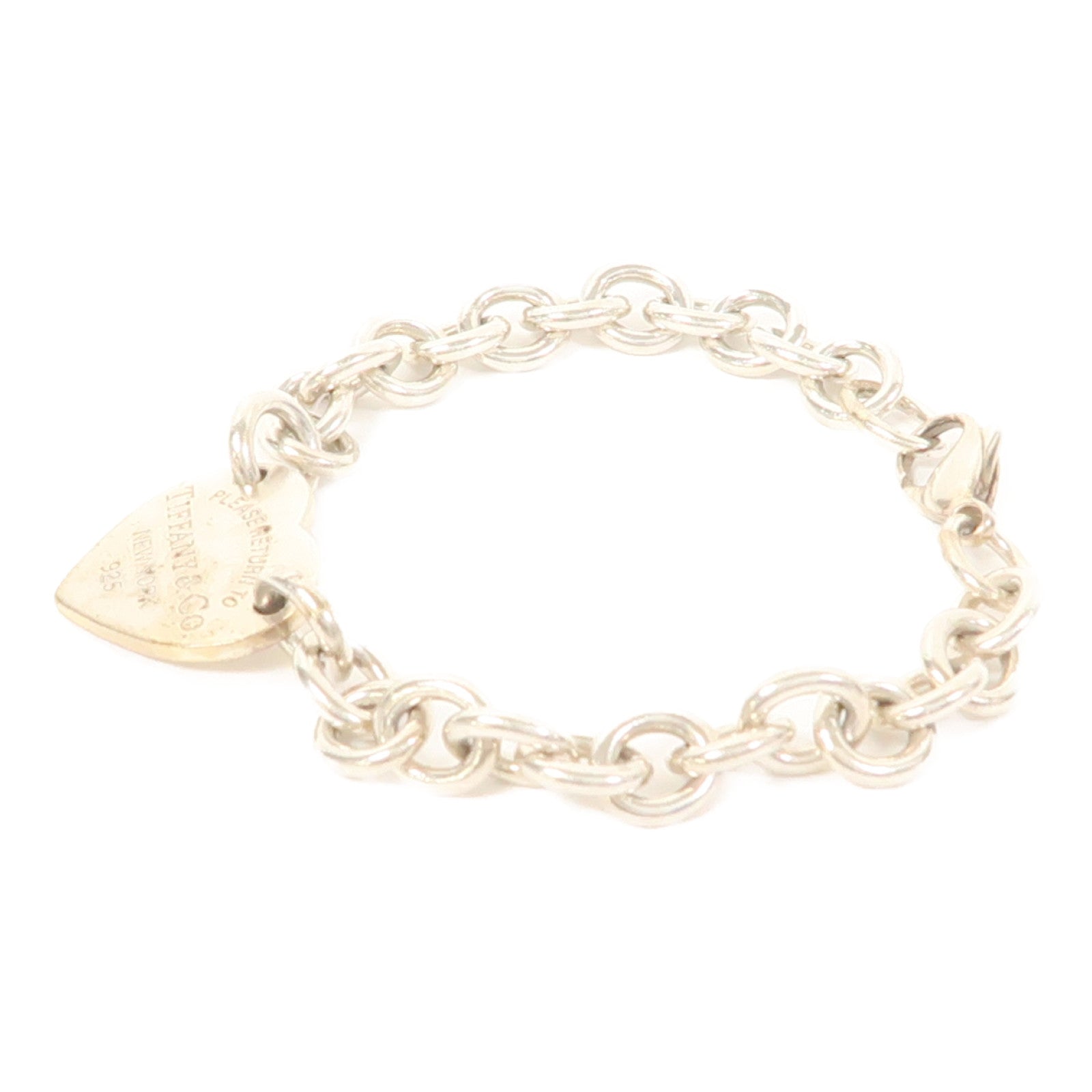 TIFFANY＆CO 925純銀Return to Tiffany Heart Tag Bracelet手鏈