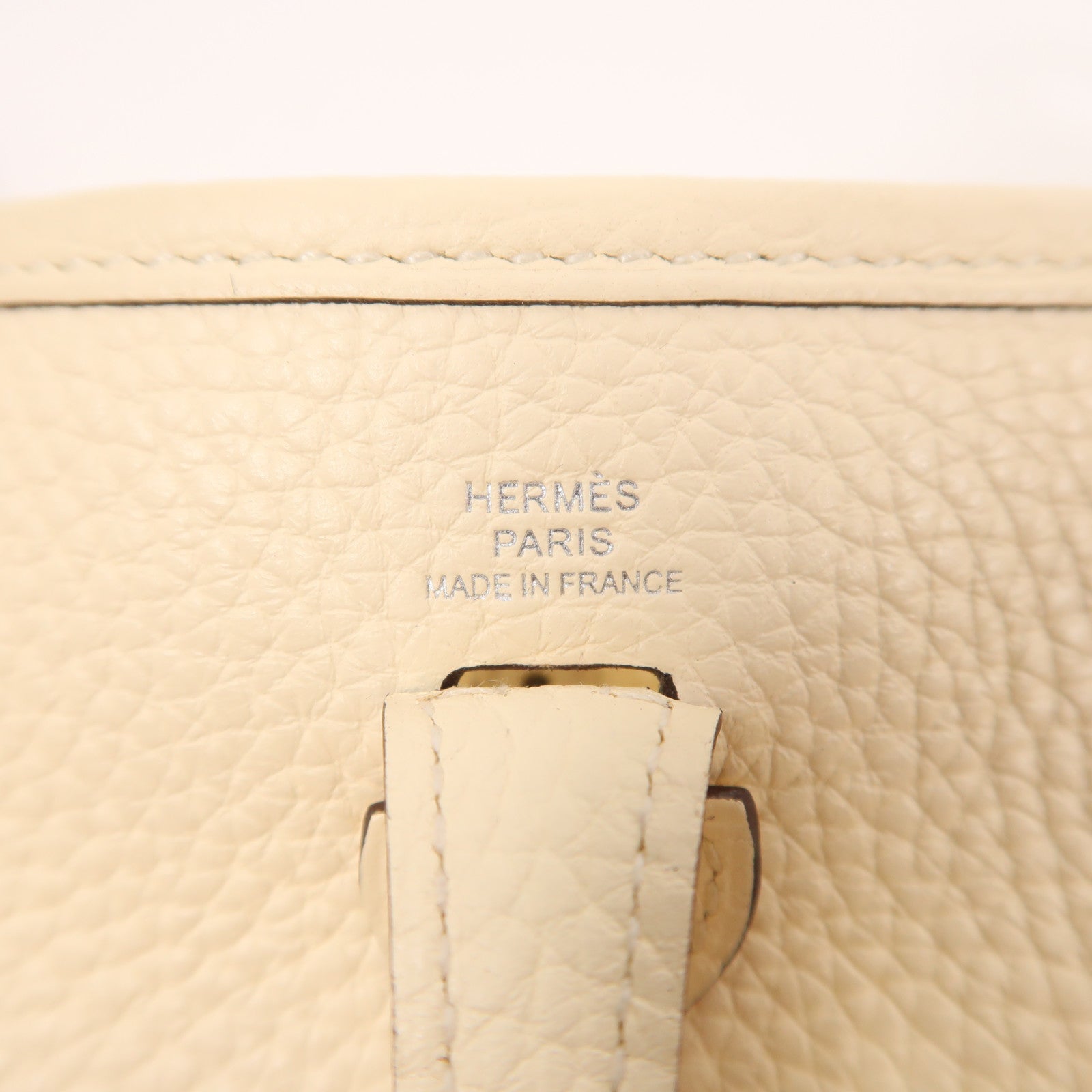 HERMES Clemence皮革Evelyne TPM銀扣肩背袋Nata
