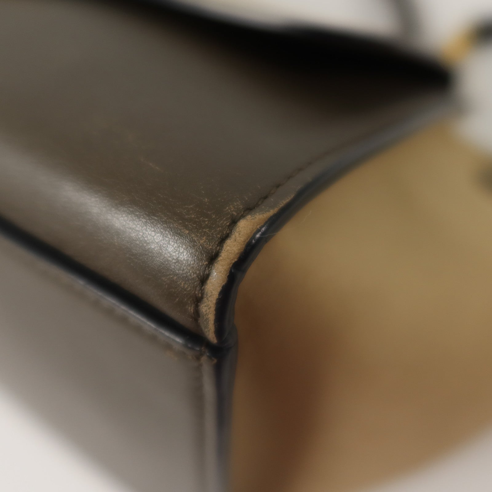 CELINE 牛皮皮革Trapeze金扣手挽肩背兩用袋