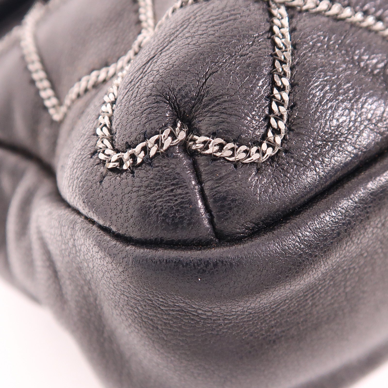 CHANEL 羊皮皮革Chain Stitch Clutch鏈帶肩背袋