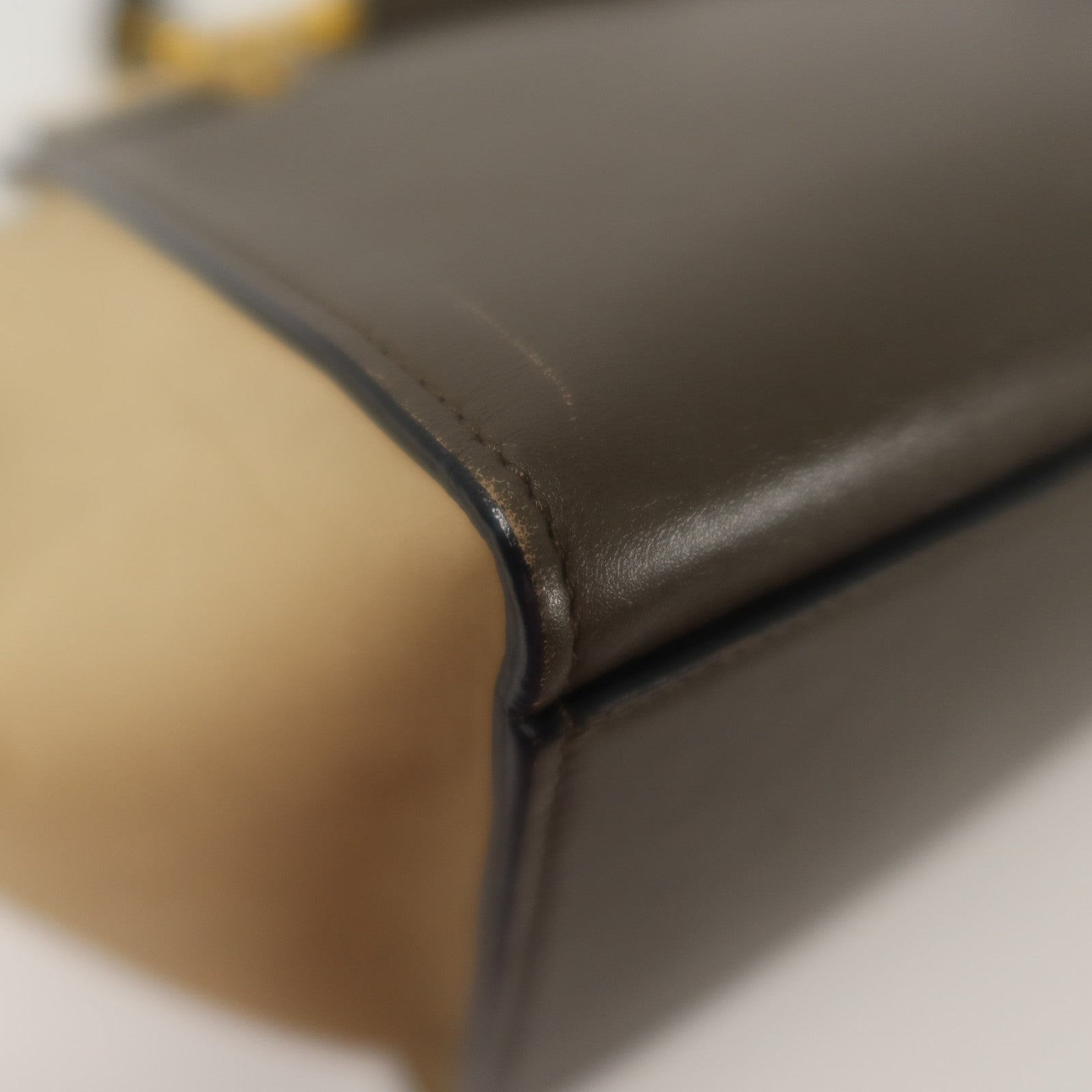 CELINE 牛皮皮革Trapeze金扣手挽肩背兩用袋
