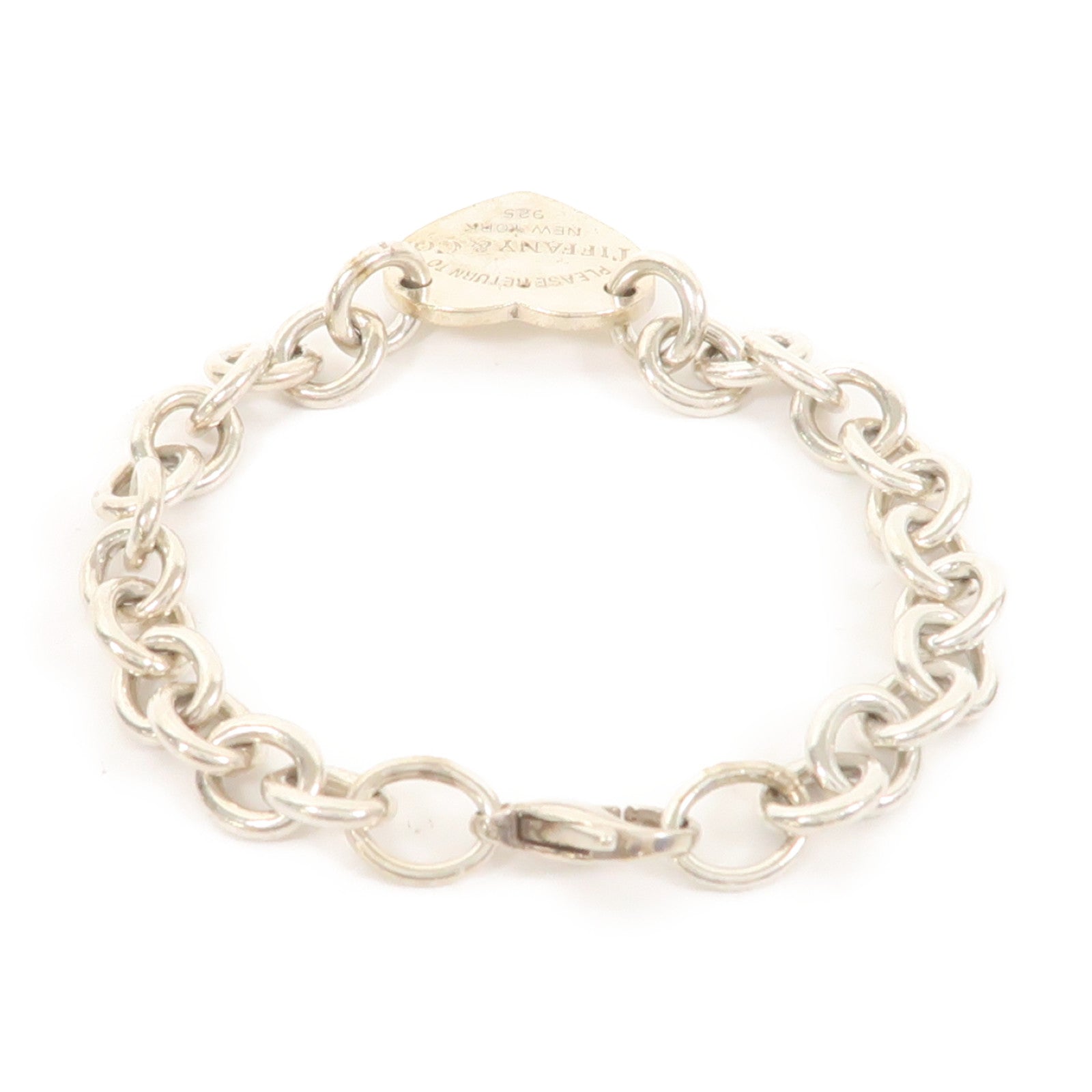TIFFANY＆CO 925純銀Return to Tiffany Heart Tag Bracelet手鏈
