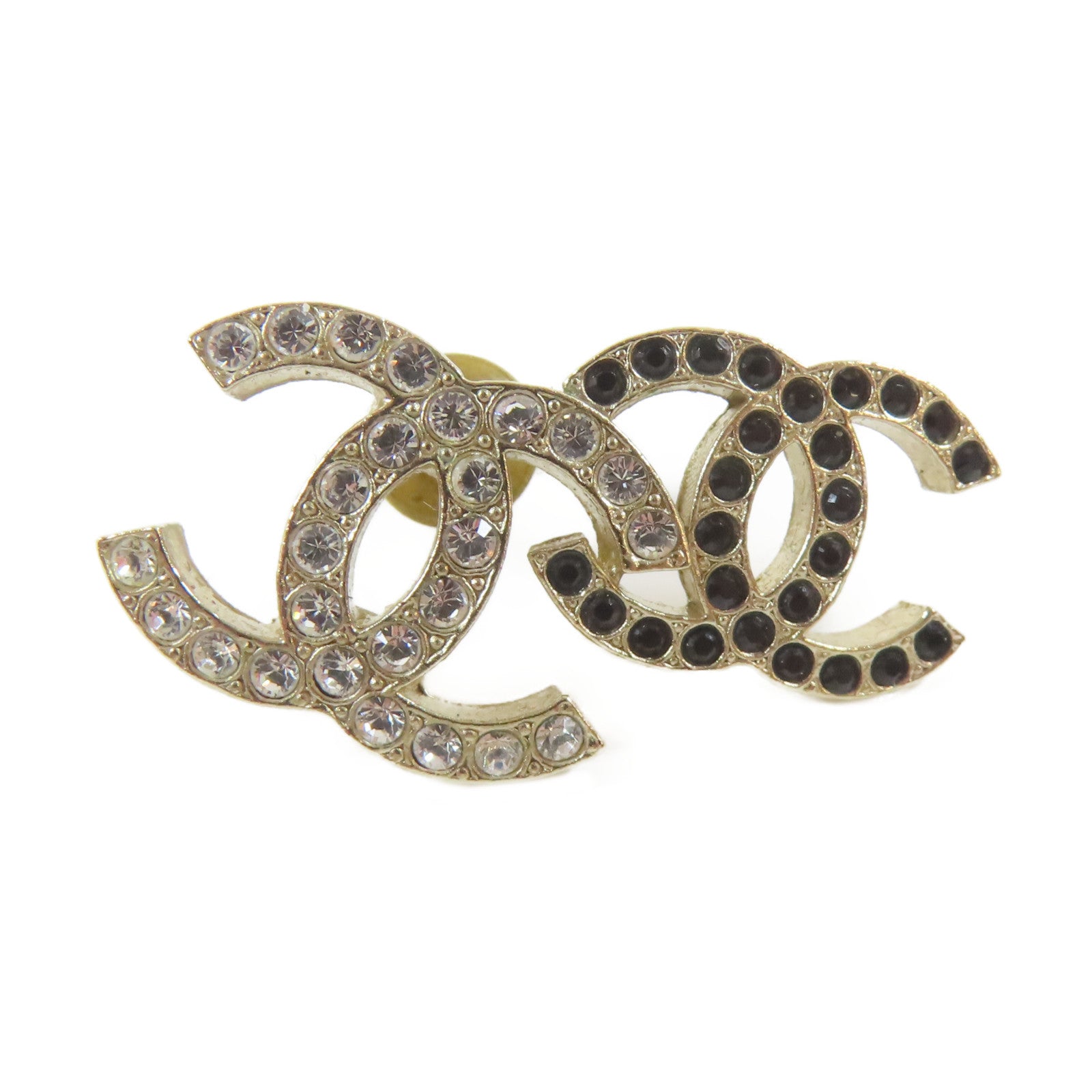 CHANEL 金屬Earrings耳環黑色/金色