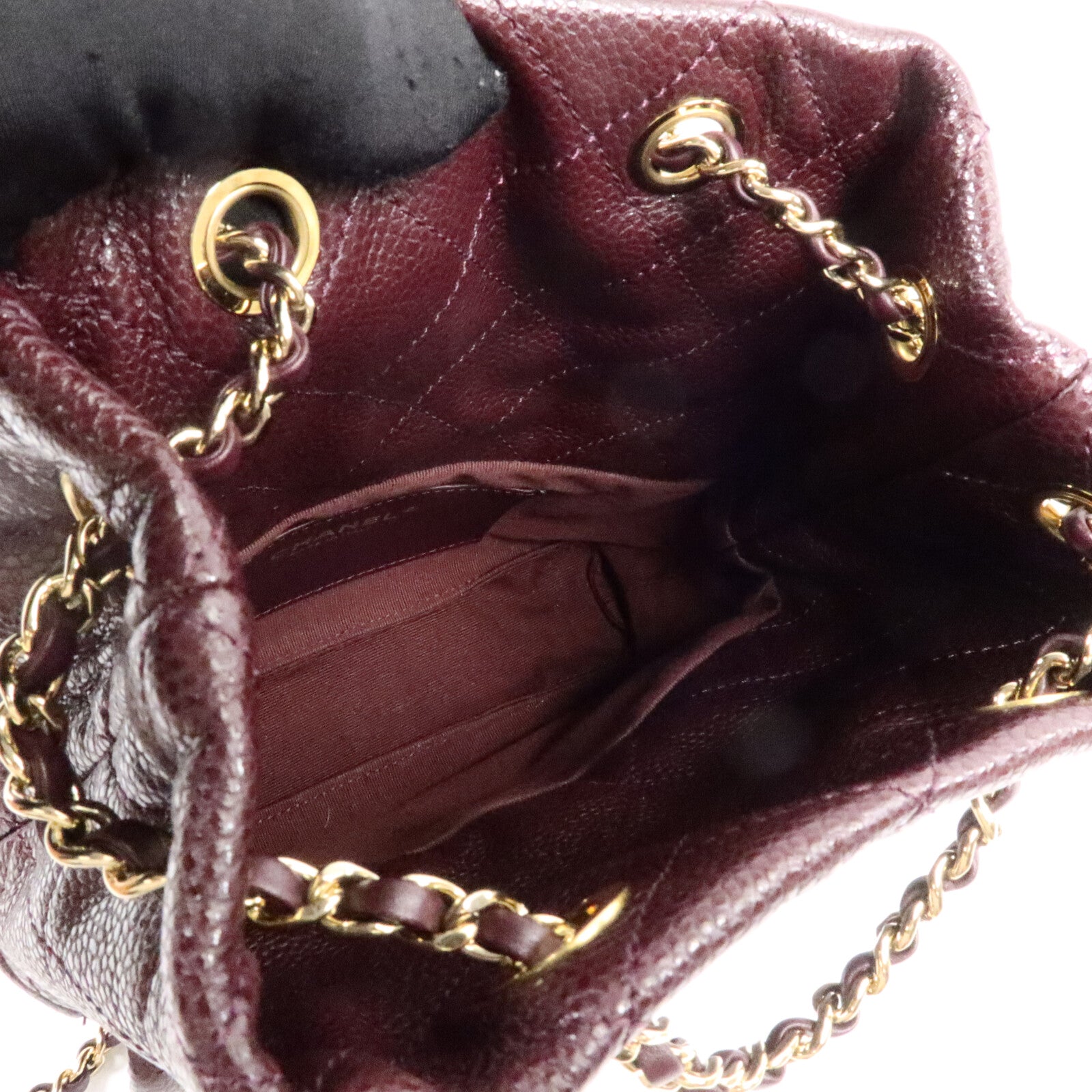 CHANEL 牛皮皮革Backpack鏈帶背包