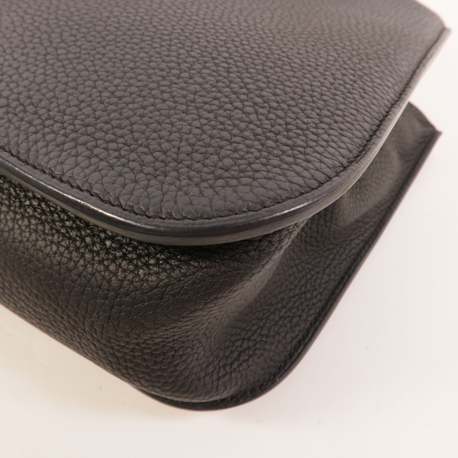 HERMES Clemence皮革Halzan 31手挽肩背兩用袋Blue Nuit