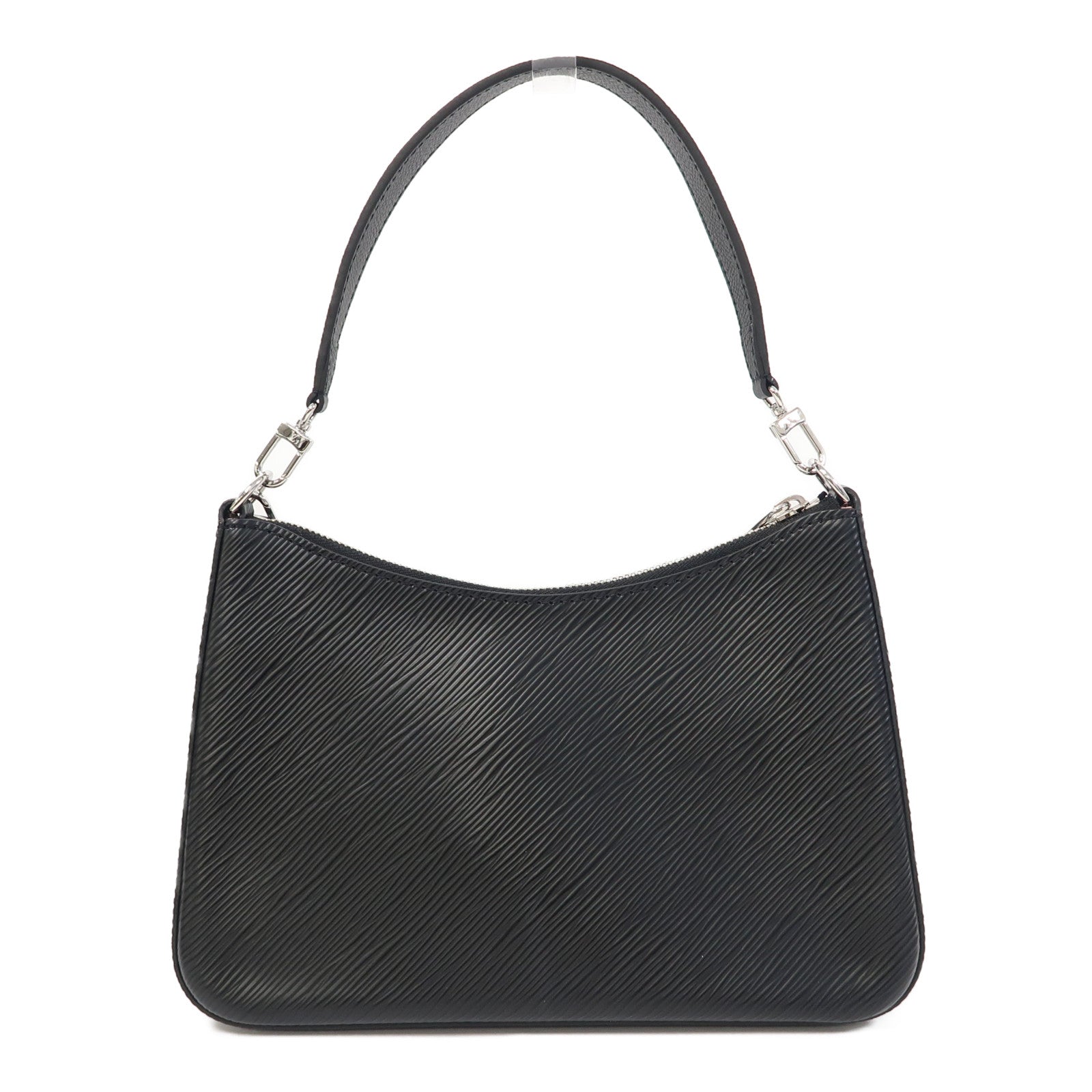LOUIS VUITTON Epi Marelle銀扣肩背袋黑色