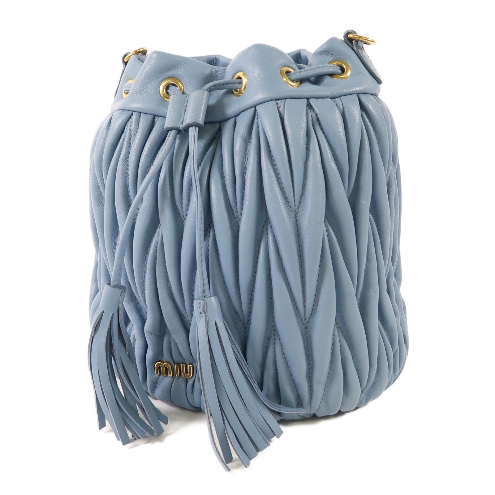 Miu Miu 羊皮皮革Shoulder Bag金扣肩背袋