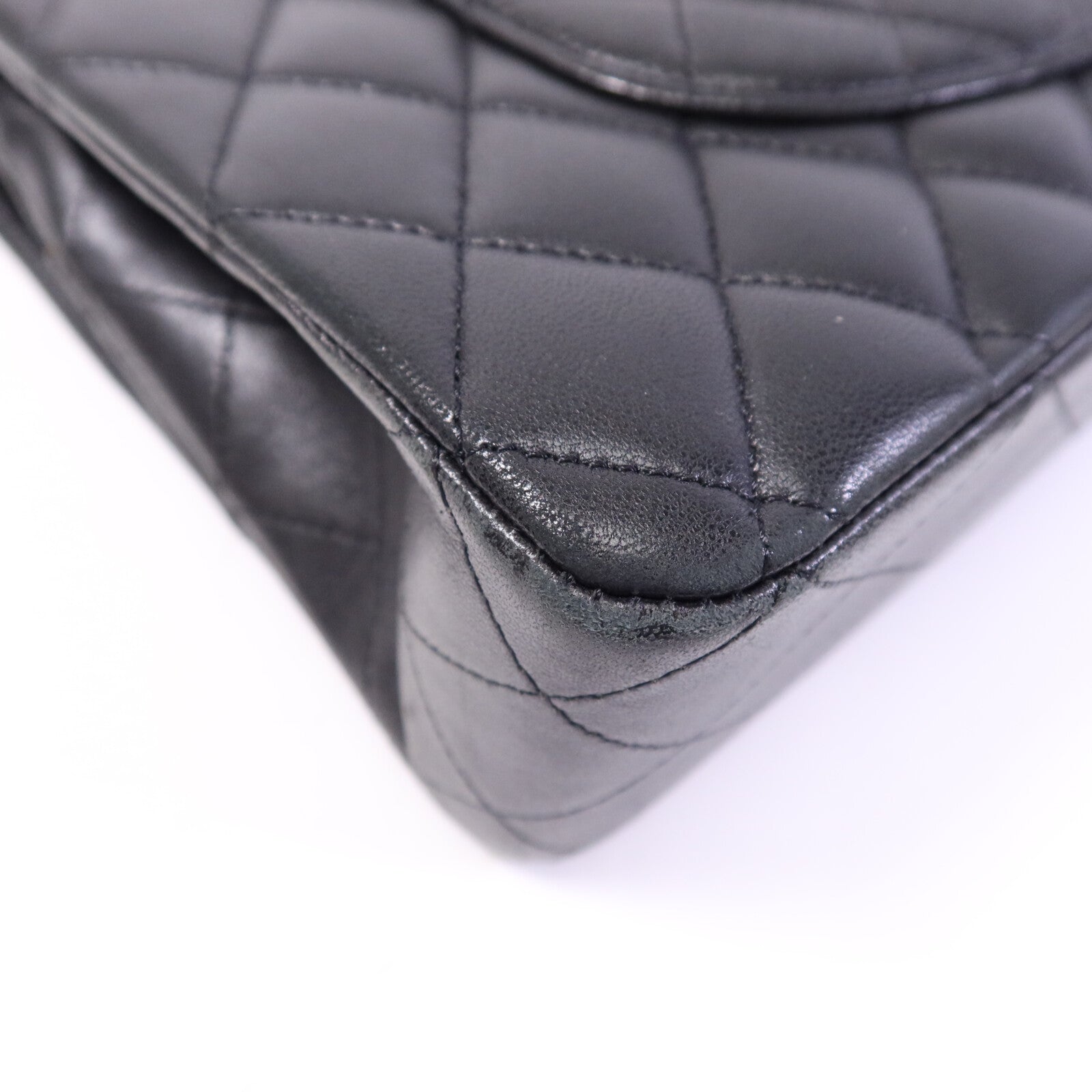 CHANEL 牛皮皮革Classic 25銀扣鏈帶肩背袋