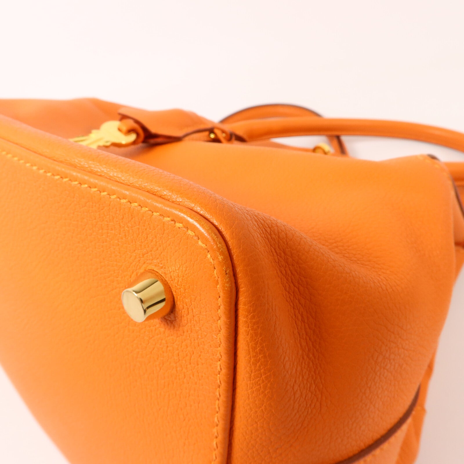 HERMES Evercolor皮革Tool Box 20手挽肩背兩用袋Orange