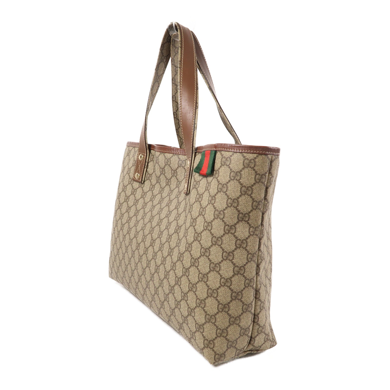GUCCI 塗層帆布Shoulder Bag金扣肩背袋