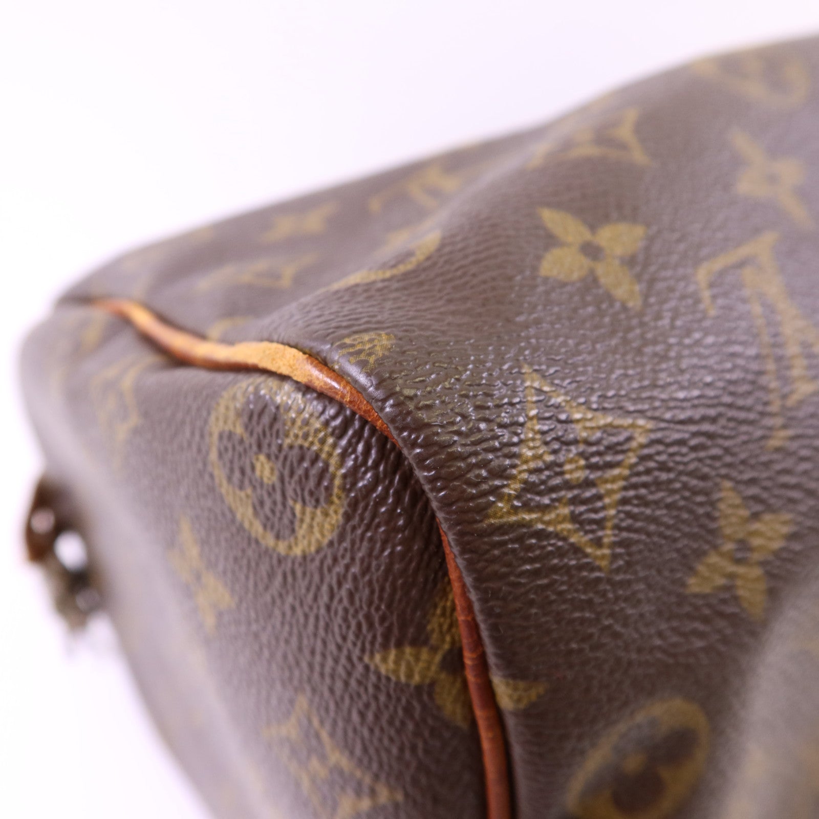 LOUIS VUITTON Monogram Speedy 35金扣手挽袋