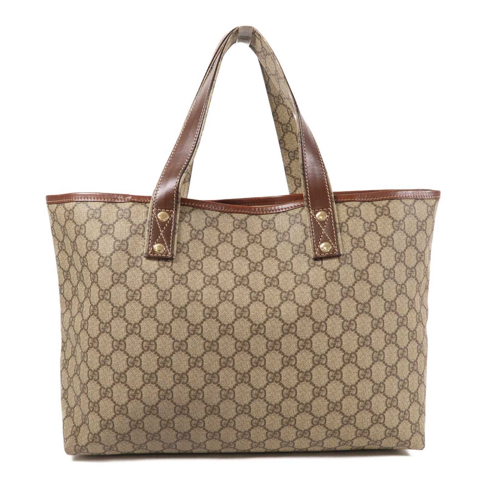 GUCCI 塗層帆布Shoulder Bag金扣肩背袋