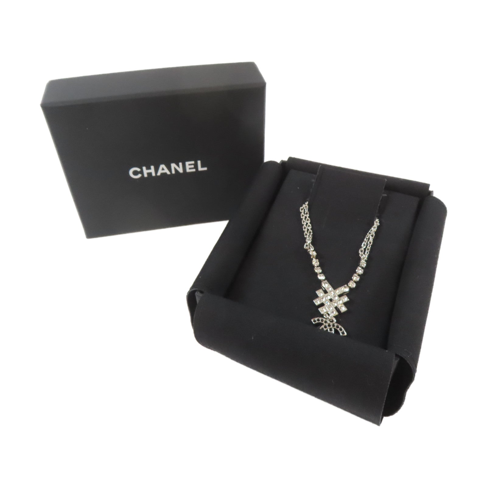 CHANEL 金屬Necklace項鍊銀色