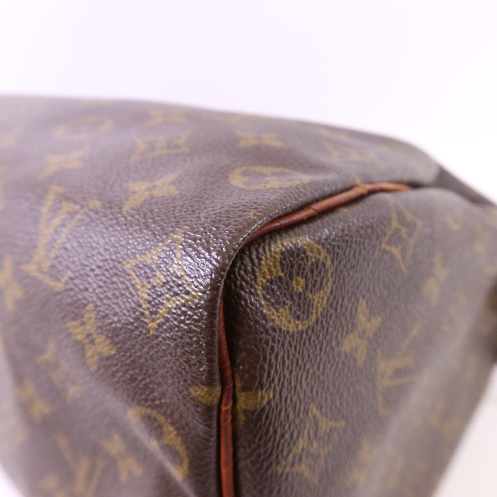 LOUIS VUITTON Monogram Speedy 35金扣手挽袋