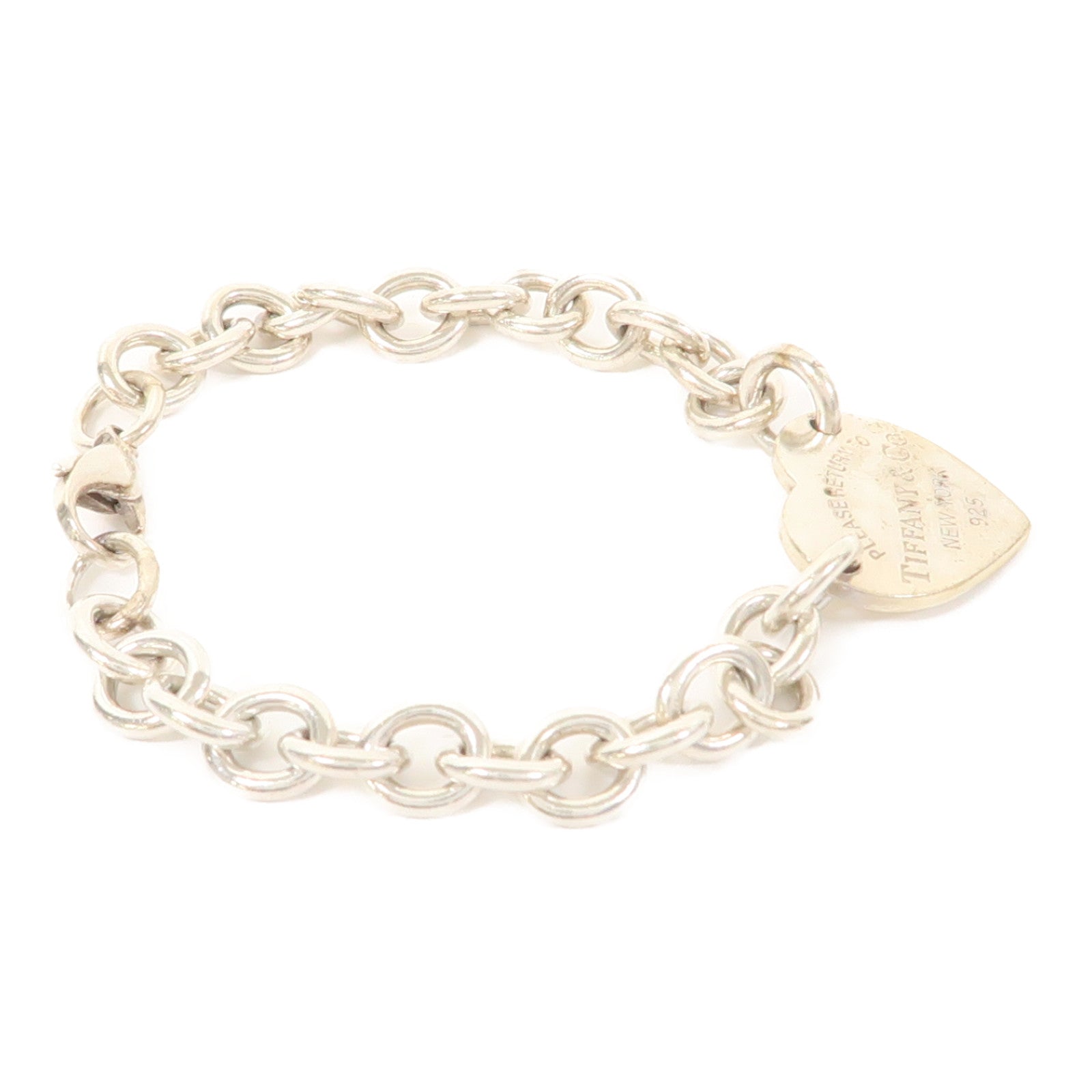 TIFFANY＆CO 925純銀Return to Tiffany Heart Tag Bracelet手鏈