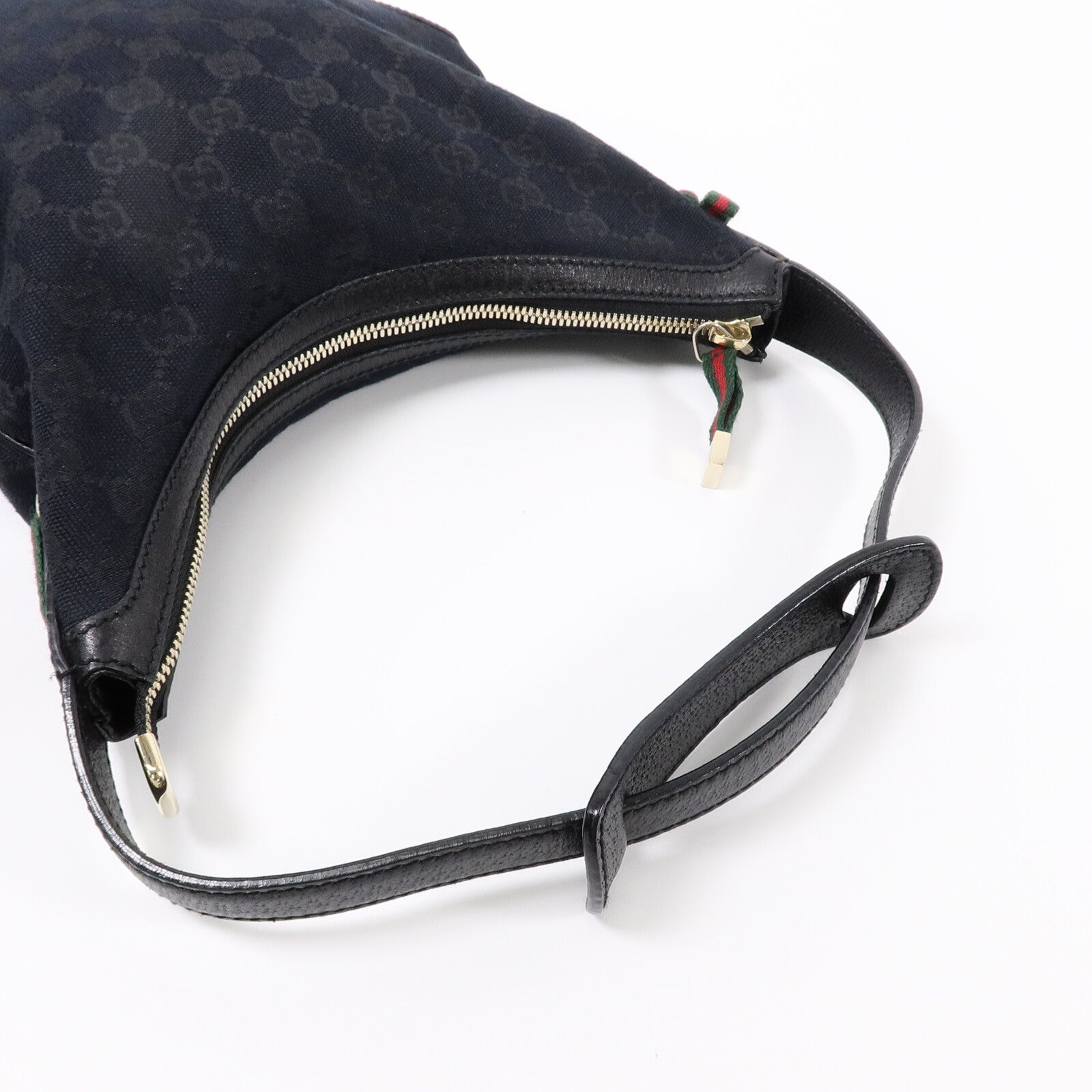 GUCCI 牛皮皮革/帆布Shoulder Bag肩背袋